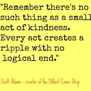 We are sharing 25 small ways to pay it forward, help others, demonstrate kindness and teach our children. Can you add to our list?