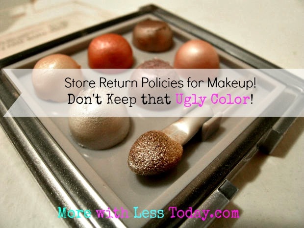 What are the return makeup policies at drug stores? What stores allow you to easily return makeup? Where to take back makeup that does not work for you.