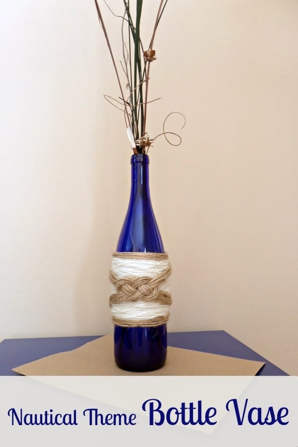 Do you love nautical decor? See how we turned an ordinary bottle into DIY decor for your home or to give as a gift. It's inexpensive and looks great!