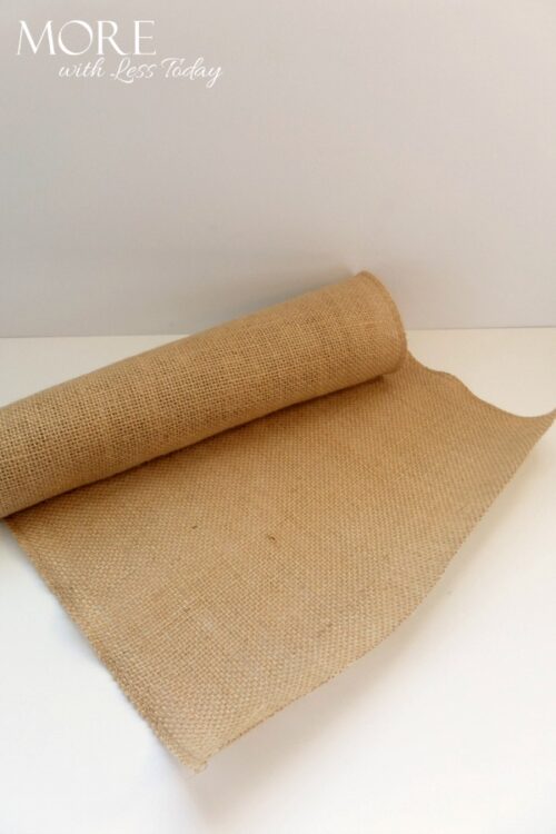 Burlap Placemat for Spring More with Less Today