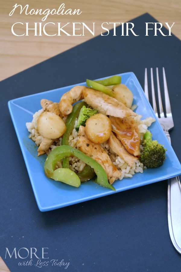 Try this Mongolian Chicken Stir Fry recipe and get good food on the table fast tonight!