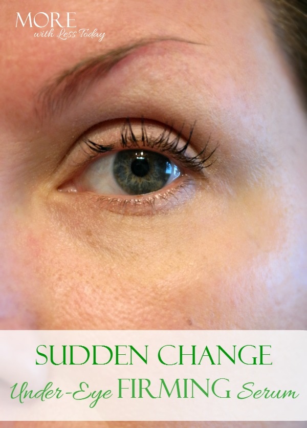 sudden change under eye firming serum