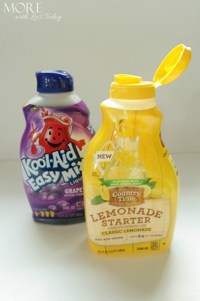 Country Time Lemonade Starter and Kool-Aid Easy Mix Liquid