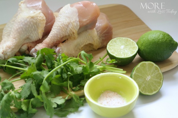 Cilantro Lime Grilled Chicken Drummies ingredients