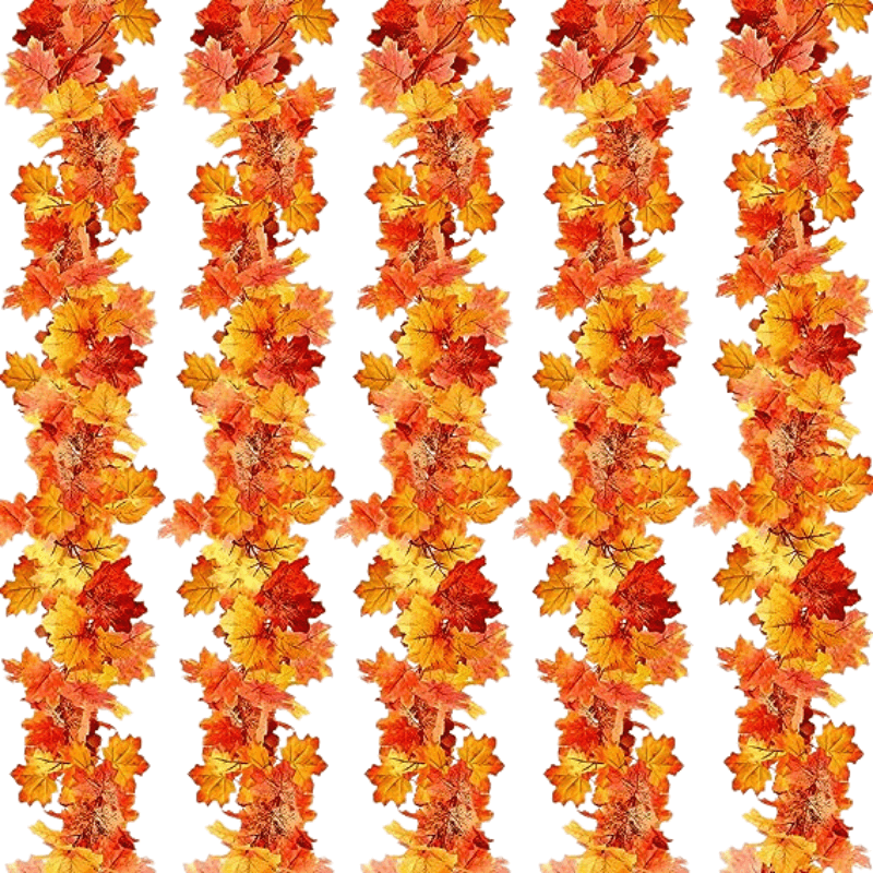 5 Pack Fall Leaves Garland