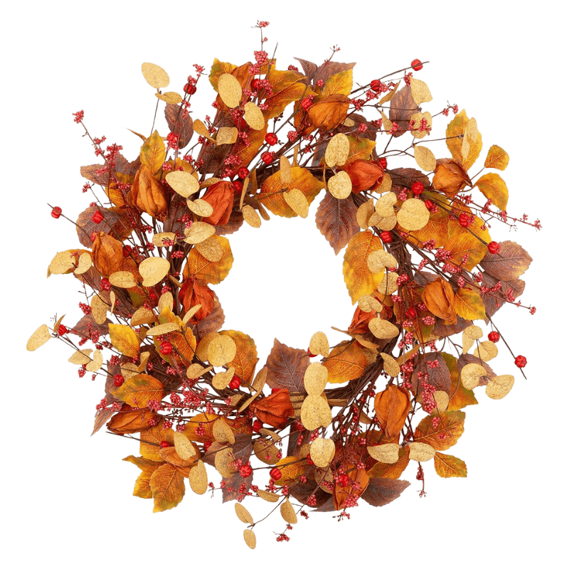 Gold Wheat Wreath - Fall Decor Finds