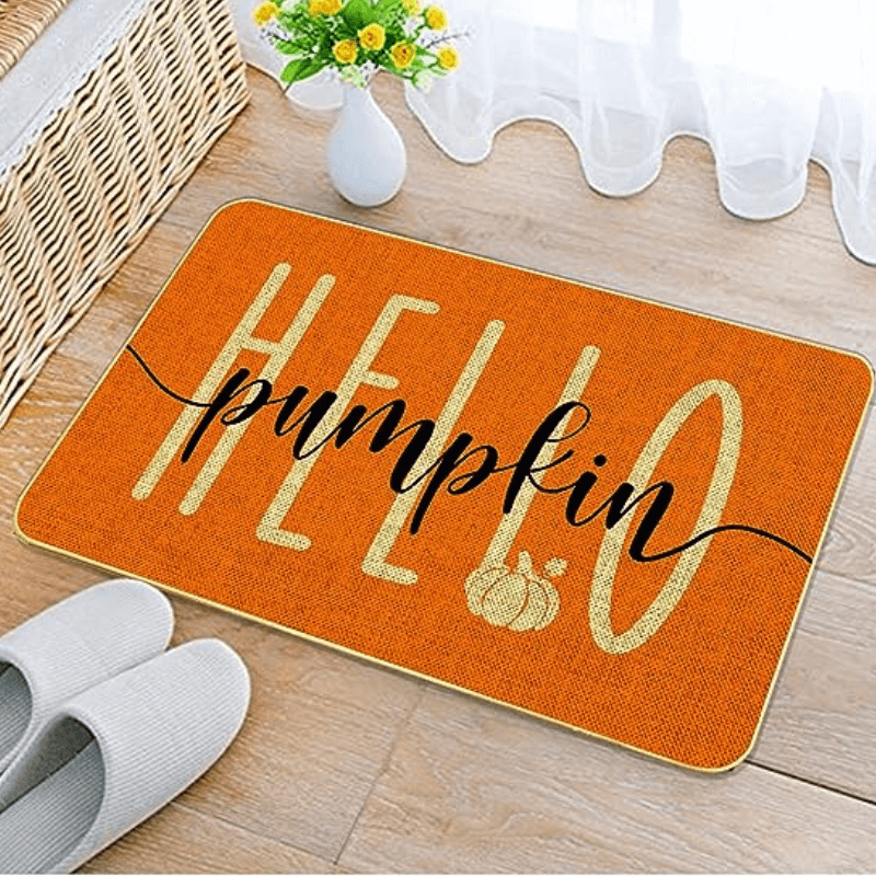 Hello Pumpkin Door Mat - Fall Decor Finds