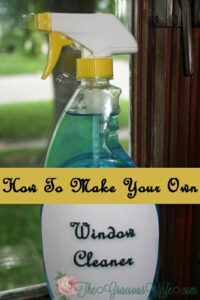 How to Make Your Own Window Cleaner by The Gracious Wife