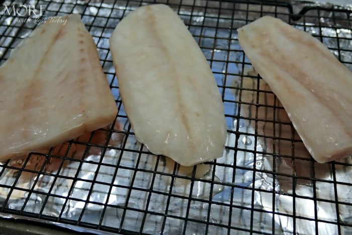 Alaskan Wild Rockfish getting prepared to bake