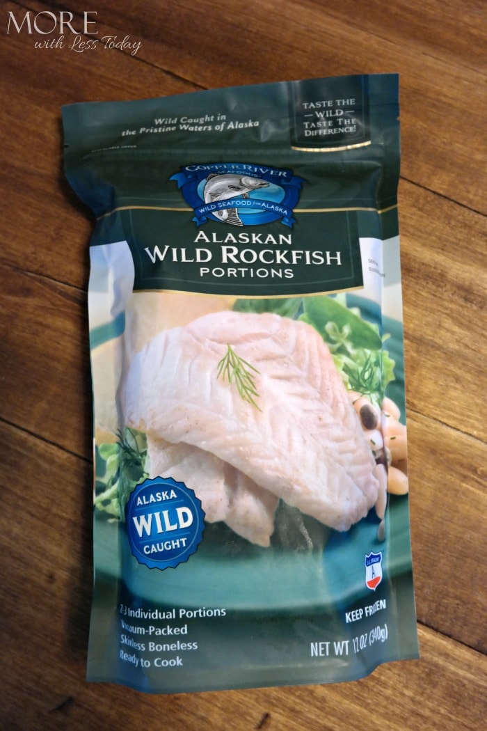 a package of Alaskan Wild Rockfish