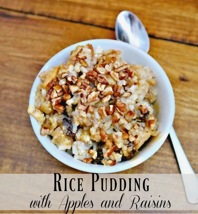 Rice Pudding with Apples and Raisins recipe