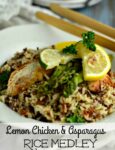 Easy Lemon Chicken and Asparagus Recipe with Rice