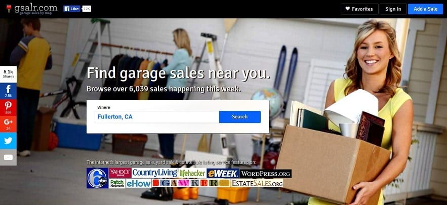 Find a garage sale near me