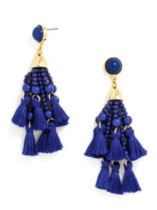 Cobalt blue statement earrings