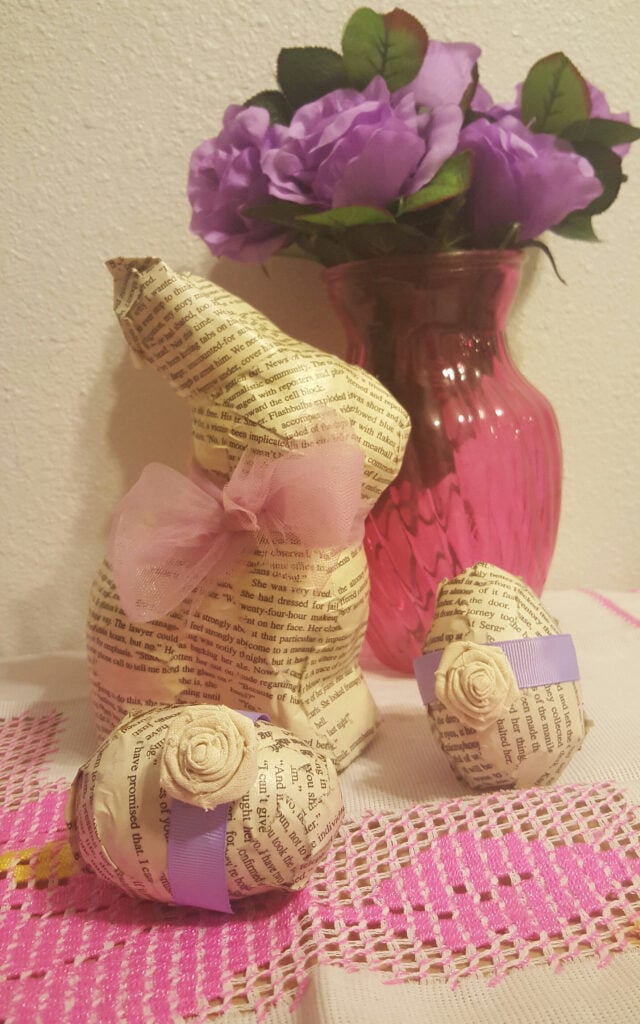 Easy Easter decor you can make today, inexpensive, decoupage Easter crafts you can make, homemade Easter decor, Mod Podge Easter crafts