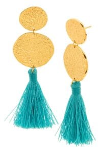 Gorjana tassel statement earrings