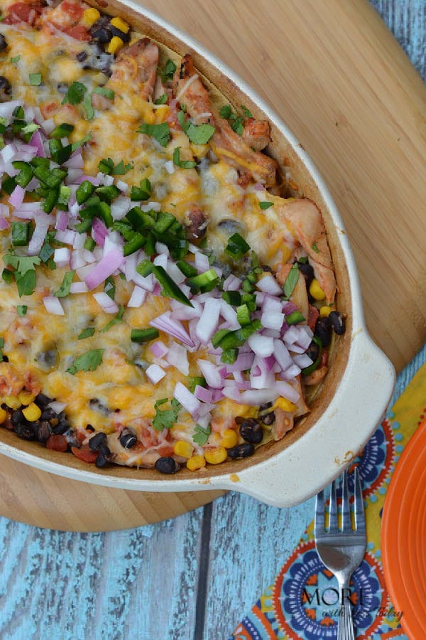 Finished recipe photo Mexican Cheese Bake coming out of the oven