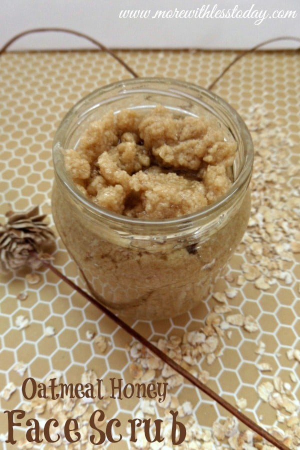 Homemade Oatmeal Honey Face Scrub With Ingredients From your Pantry