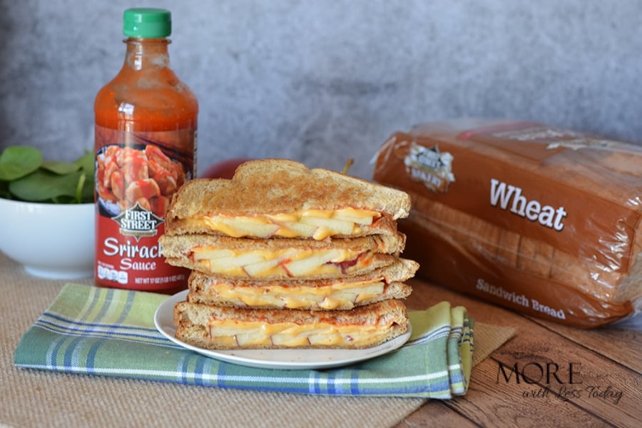 Sriracha Sauce and Apple Spicy Grilled Cheese Sandwich Recipe