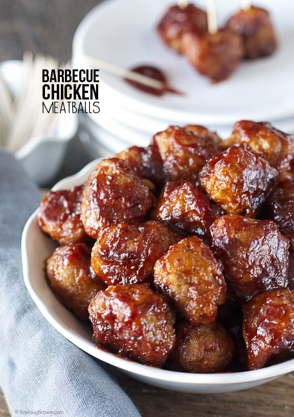 Barbecue Chicken Meatballs- Live Laugh Rowe