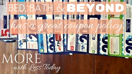 coupons in a row from Bed Bath & Beyond 