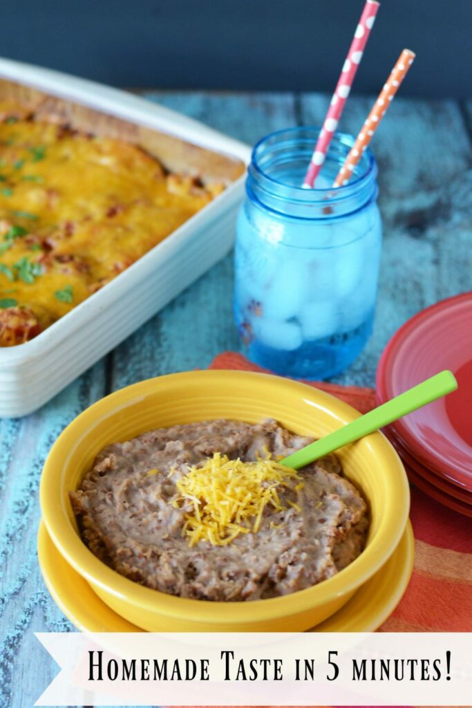 New Instant Refried Beans: Homemade Taste and Texture in 5 Minutes, try new Herdez instant refried beans to get good food on the table fast.