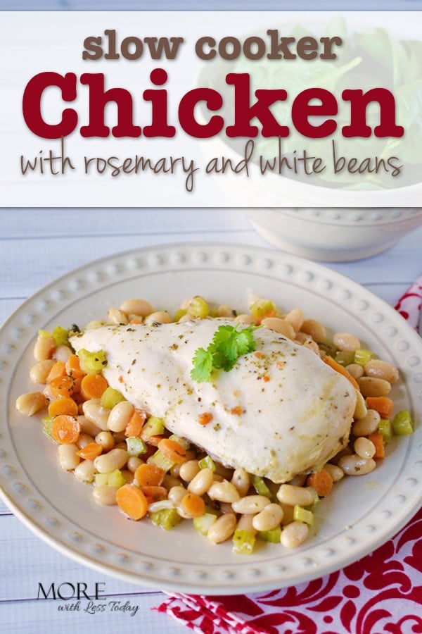  Slow Cooker Chicken with Rosemary and White Beans recipe