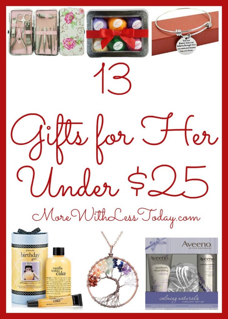 Are you looking for inexpensive yet lovely gifts for a woman on your list? View our Gift Guide: 13 Popular Ideas for Her Under $25