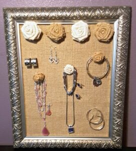 Picture Frame to Jewelry Organizer