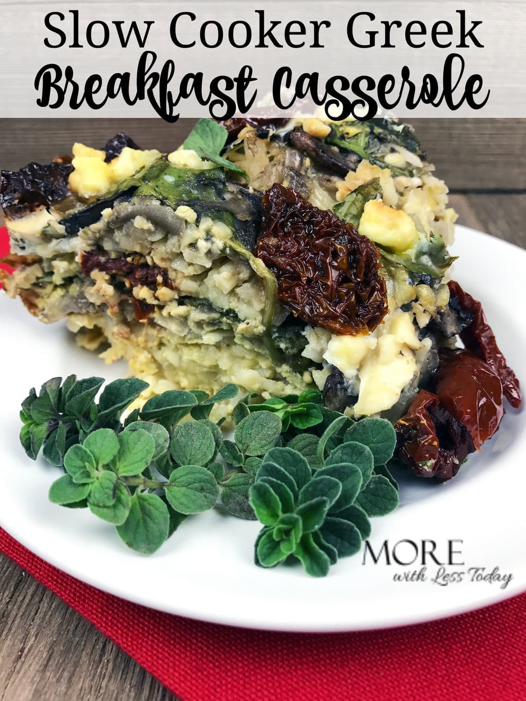 Slow Cooker Greek Breakfast Casserole Recipe Perfect Weekend Dish