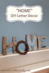 Home Decor DIY Letter Decor