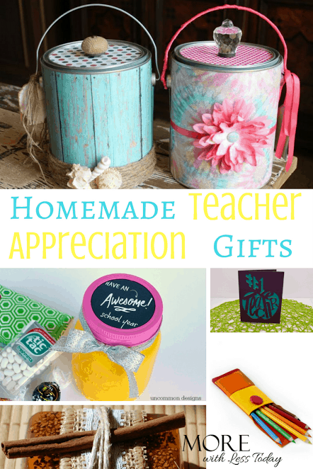 Homemade Teacher Appreciation Gifts - Creative Ways to Thank a Favorite Teacher. Here are creative and inexpensive ways to say thank you to a teacher they will be sure to appreciate.