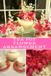 Teapot Flower Arrangement &#8211; An Easy DIY Gift Idea