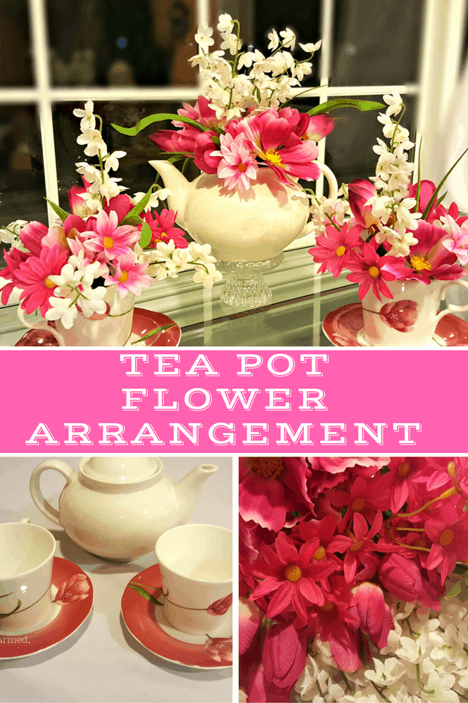 Teapot Flower Arrangement An Easy DIY Gift Idea