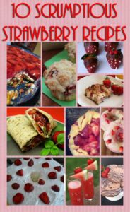 photo collage of recipes using strawberries