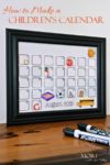 Make a Children&#8217;s Calendar and Command Center the Whole Family Can Use
