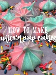 Here is how to make Unicorn Poop meringue cookies. The recipe is easy and fun and delights everyone! They are gluten-free.