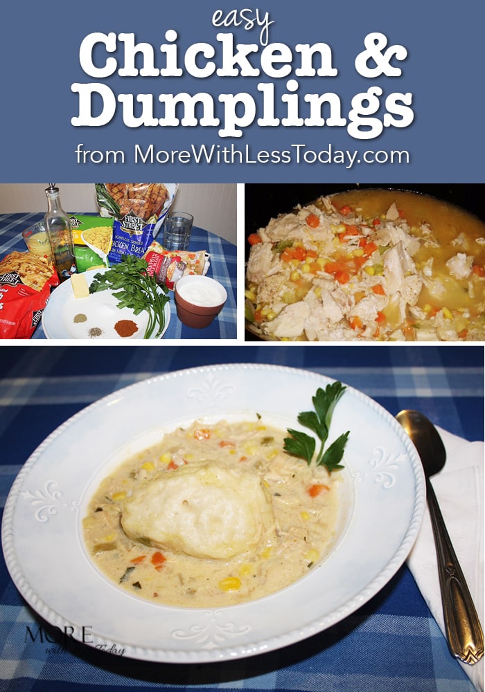 try my chicken and dumplings recipe – it’s frozen food month at smart & final