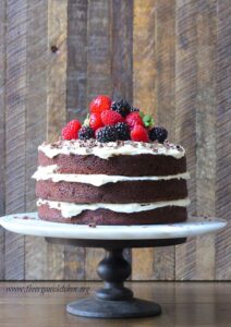 Naked Chocolate Cake - By- The Organic Kitchen