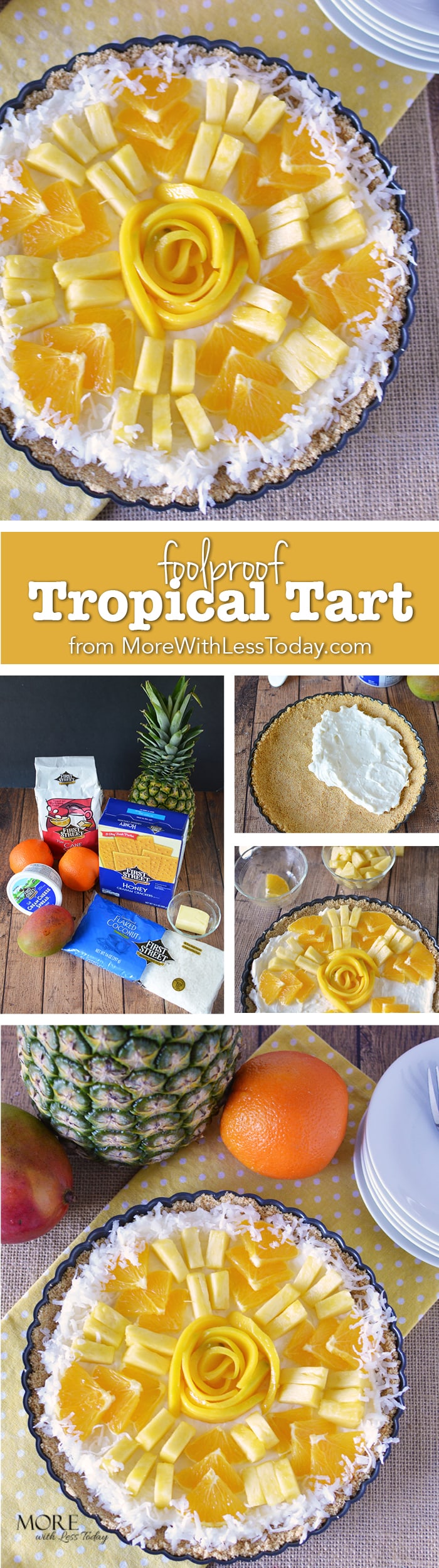 This foolproof tropical tart recipe requires no baking and is easy to make.