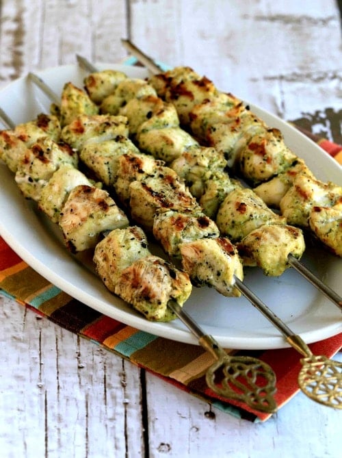 favorite grill recipes pesto chicken kabobs