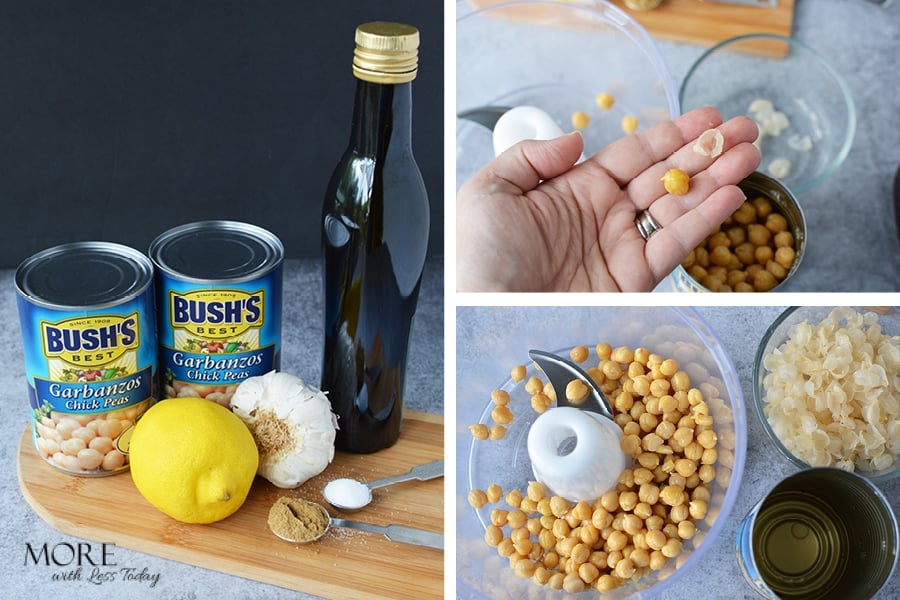Easy Homemade Hummus from Garbanzo Beans