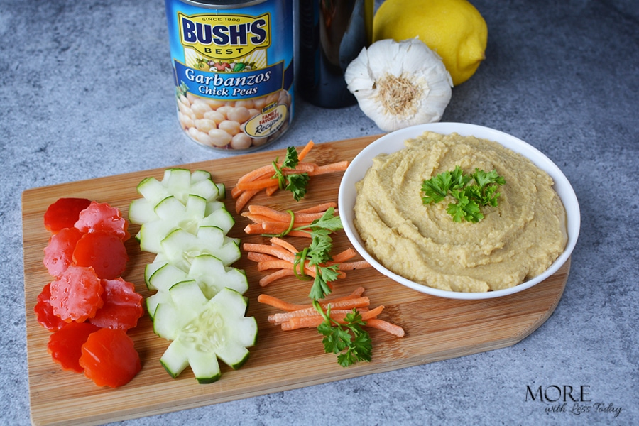 Easy Homemade Hummus from Garbanzo Beans