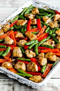 Low-Carb Chicken Stir-Fry Sheet Pan Meal from Kalyn’s Kitchen