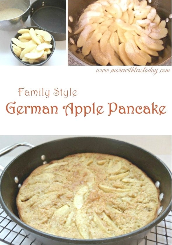 Recipe for German Apple Pancakes Made Family Style!