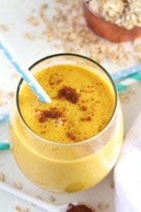 Pumpkin Pie Oatmeal Smoothie from What the Fork Food