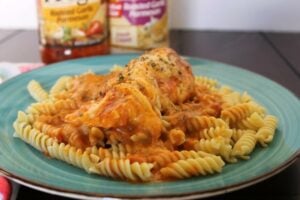 Easy Slow Cooker Italian Chicken with Pasta from Finding Sanity