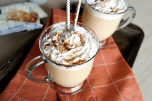 Pumpkin White Hot Chocolate from The Baking Fairy