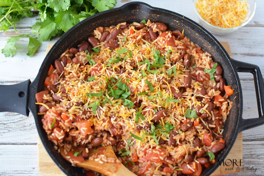 one pot recipe meatless Red Beans and Rice