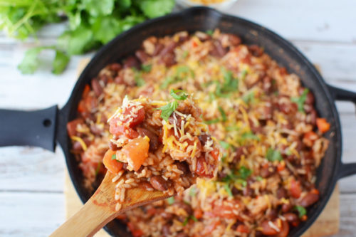 Easy New Orleans Red Beans and Rice is a tasty meatless meal!